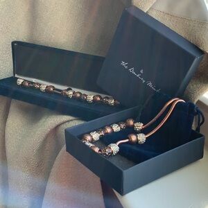 Brown and Gold Beaded Necklace